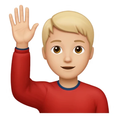 Raising Hand sticker