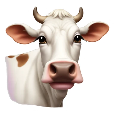 aesthetic coquette cow sticker