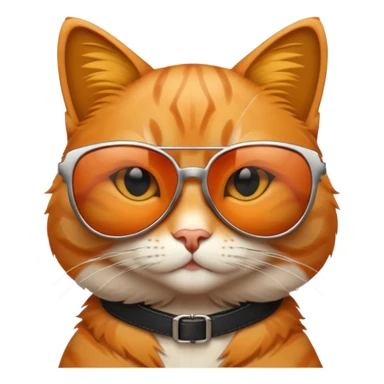 cool cat with sunglasses sticker