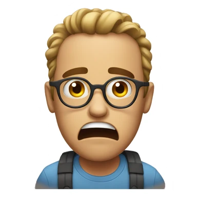 Really scared person sticker