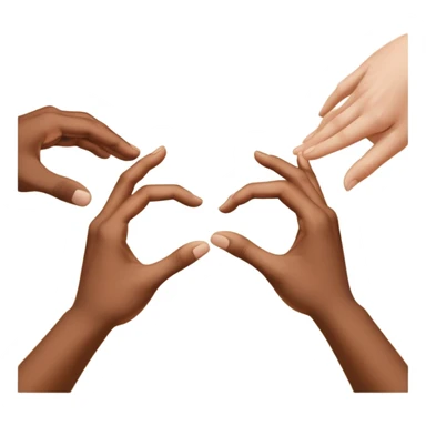 two hands beautiful reaching out to each other like in the painting of the creation of Adam sticker