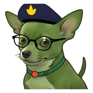 Chihuahua grandpa  sticker