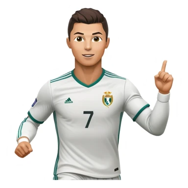 Cristiano Ronaldo soccer player celebrating a goal sticker