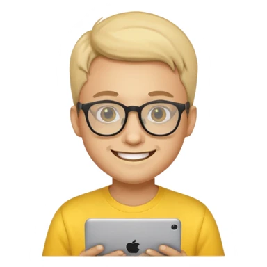 a cool programmer yellow smiley sticker