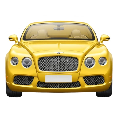 Yellow Bentley sticker