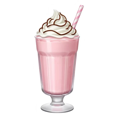 Strawberry milkshake sticker