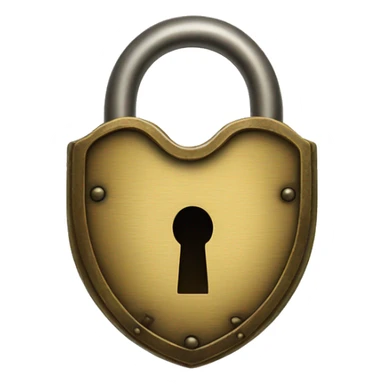 vintage lock and key sticker