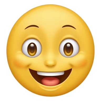 Emoji, laughing face with lots of tears of joy exactly from eyes, wide smile, big eyes sticker