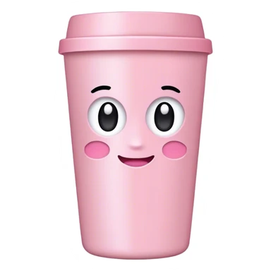 Light pink tumbler without face sticker