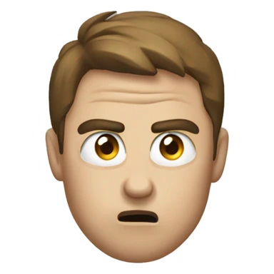 Angrily looking at watch  sticker