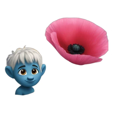 poppy and broch from trolls sticker