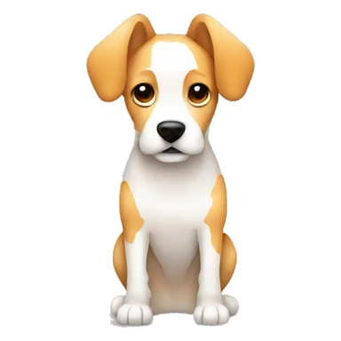 Vector art of dog made of vector gradient shapes abstract shapes vector art sticker