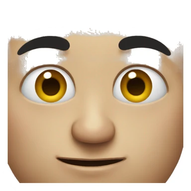 weird ugly bald close up face scary sticker