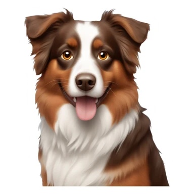 Red Australian shepherd  sticker