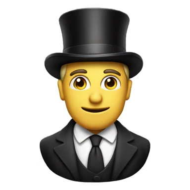 average reditor with a top hat sticker