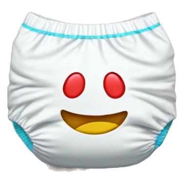 diaper with a play symbol  sticker