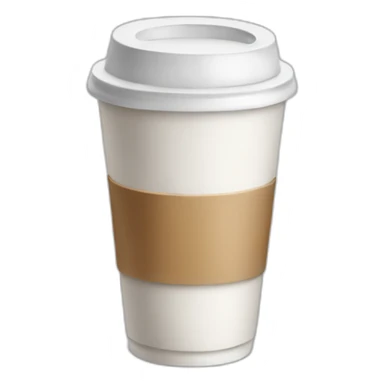 white TAKEAWAY coffee sticker