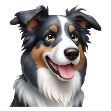 border collie blue merle sticker