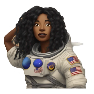 SZA on Saturn sticker