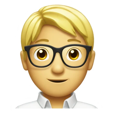 yuzu with glasses sticker