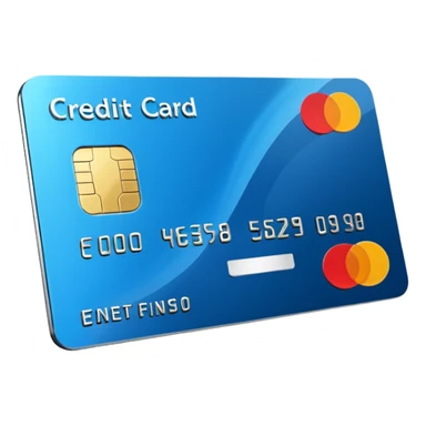 3D icon of a credit card–style corporate card, with a clear highlight in #FF3D00, minimal and high-end. sticker