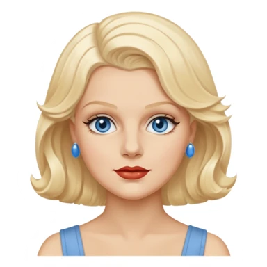 Jean Harlow blue eyes  sticker