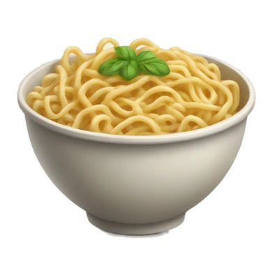 A realistic bowl of noodles sticker