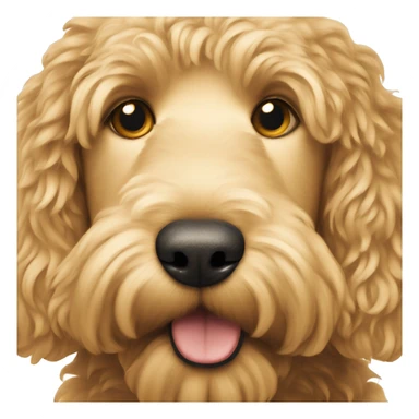 golden doodle dog sticker