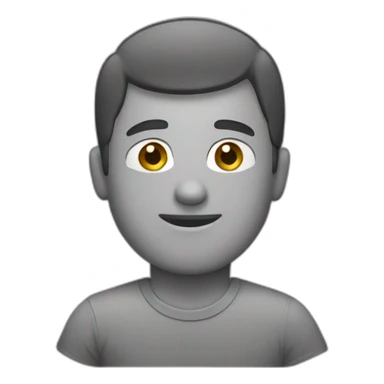 Man back with grey t-shirt sticker