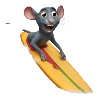 Ratatouille surfing sticker