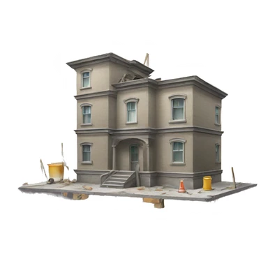 building under repair sticker