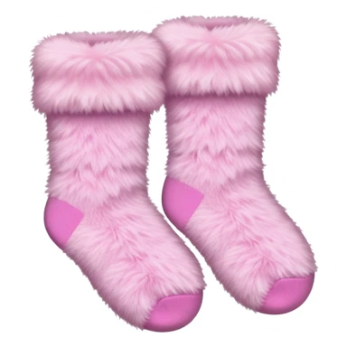 baby pink fuzzy socks sticker