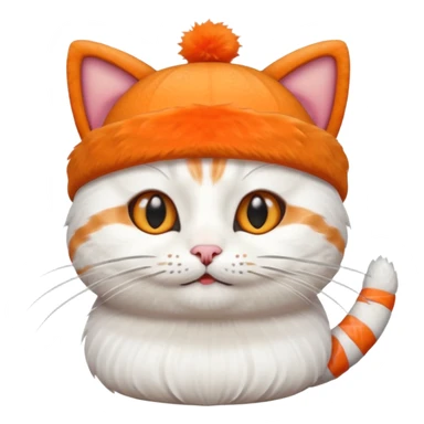 cat with a sushi hat, playful expression sticker
