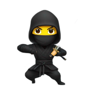 A ninja with a katana who is really dangerous  sticker