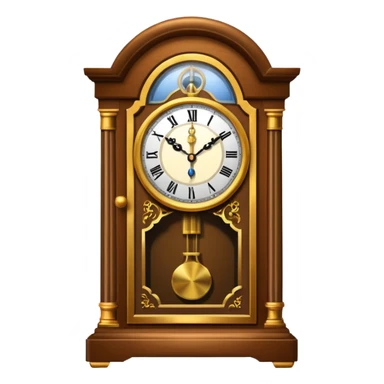 grandfather clock sticker