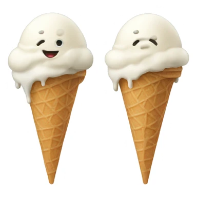 Ice cream with legs  sticker