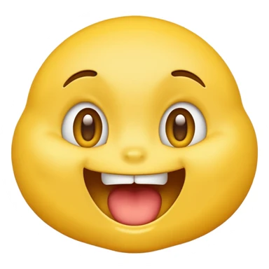 Hungry yellow emoji sticker
