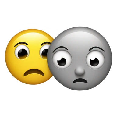 Emoji giving a side eye sticker