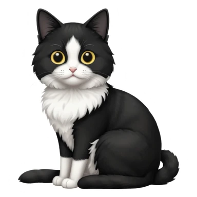 Tuxedo cat sticker