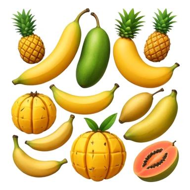 tropical fruit sticker