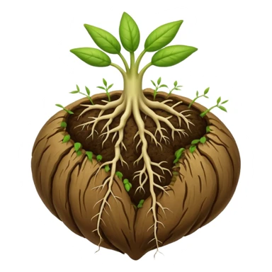 seed sprouting root and shoot sticker