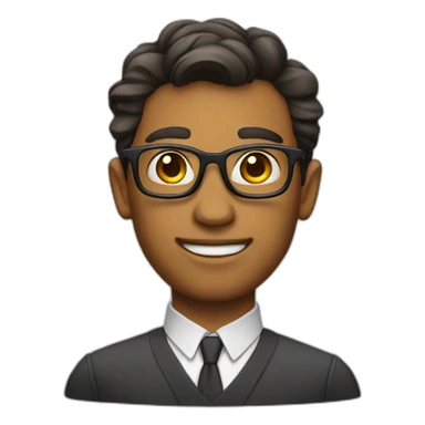 A nerd with a jawline sticker