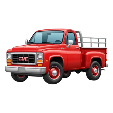 Red gmc truck sticker