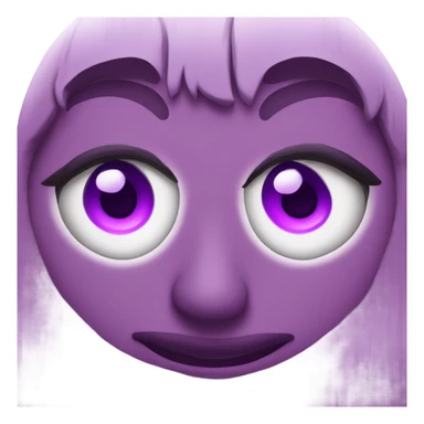 Heart eyes purple sticker