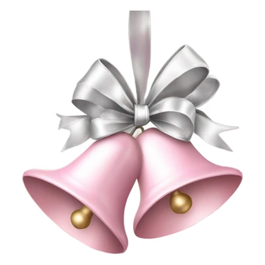 Light pink Christmas bells sticker