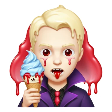 vampire with ice cream sticker