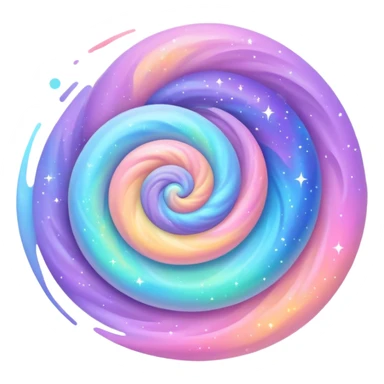 Pastel galaxy sticker