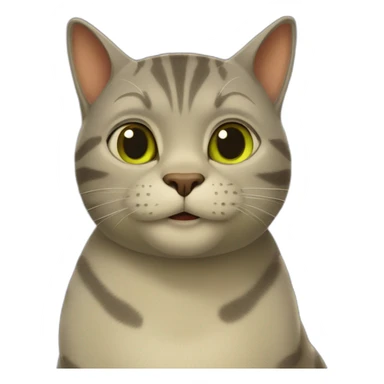 mix of cat and shrek sticker