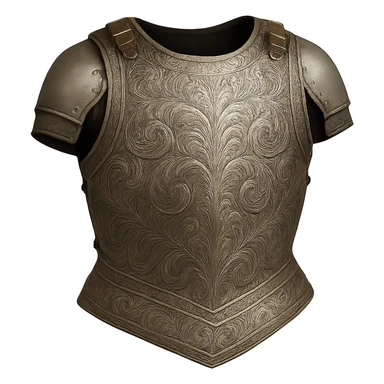 Remove the background and keep only the steel chestplate armour with a transparent background, suitable for Discord emoji use. sticker