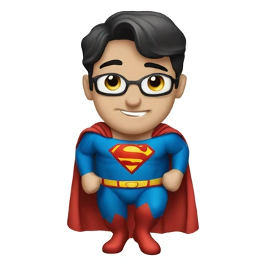 Superman fying sticker